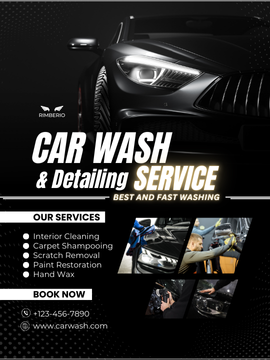 Car Wash Website Landing Page