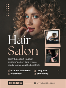 Hair Salon Website Landing Page