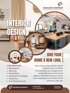 Interior Design Website Landing Page