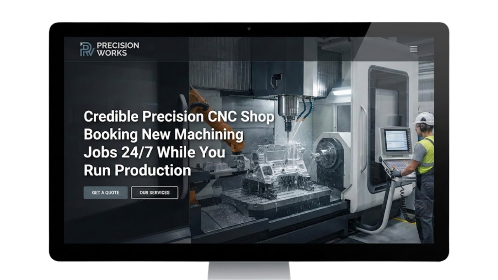 CNC Machine Shops Website Design - My Business Web Design